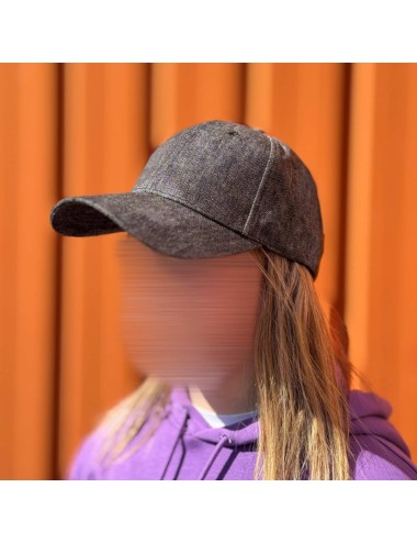 Hanf-Kappe in Jeansgrau