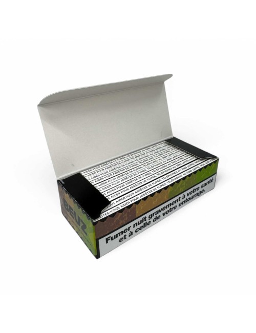 Packung mit 10 Braunen Slim BEUZ Blättchen-Heftchen