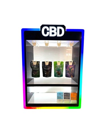 LED-Multicolor-Display für CBD-Schaufenster 70x50x25cm