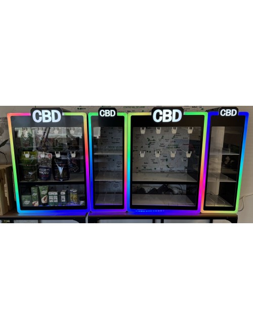 LED-Multicolor-Display für CBD-Schaufenster 70x50x25cm