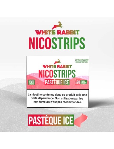 White Rabbit Nicostrips Wassermelone Eis 2mg