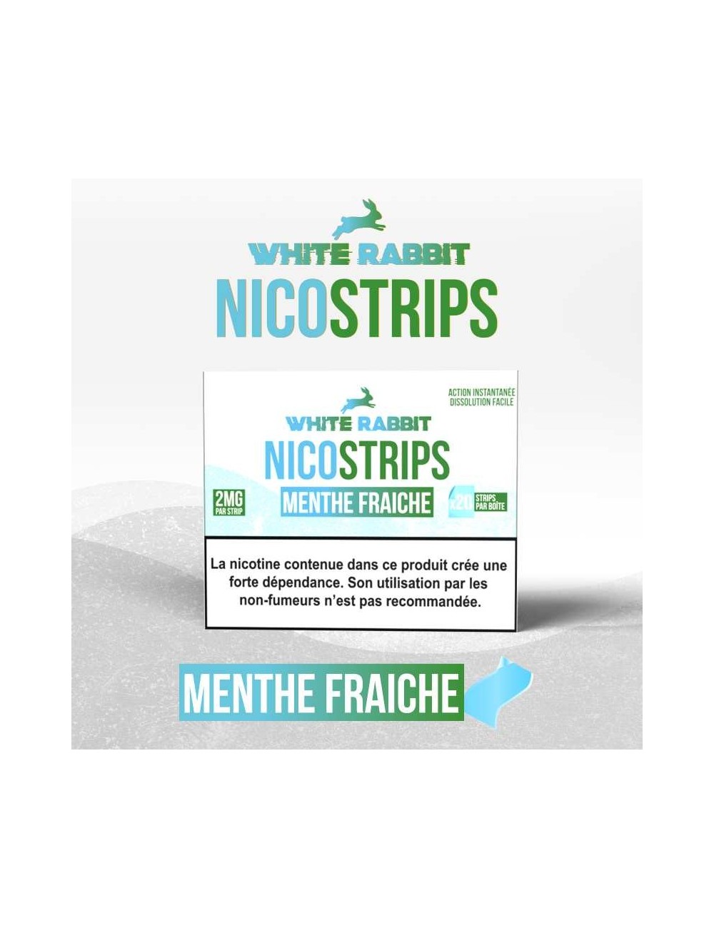 White Rabbit Nicostrips Frische Minze 2mg