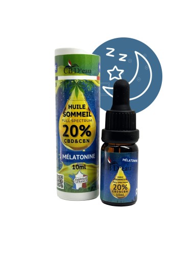 CBD-Öl 20% Full Spectrum, CBN, Melatonin | CBD'EAU