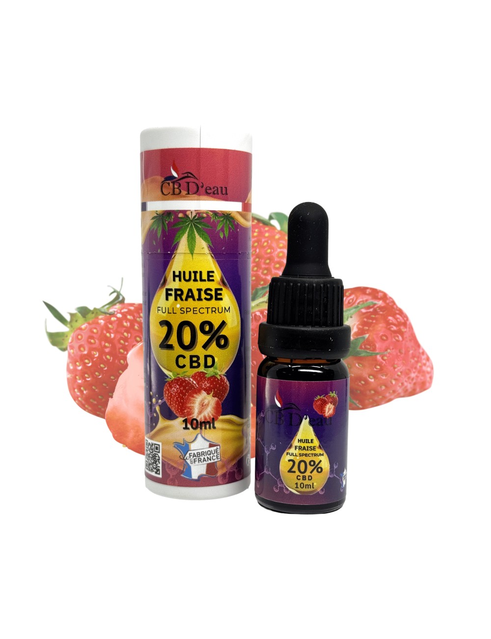 CBD-Öl 20% Full Spectrum Erdbeere | CBD'EAU
