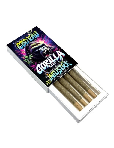 Packung mit 4 Infusticks CBD 7% Gorilla Glue | CBD-Wasser