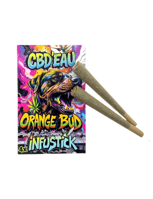 4er-Set Infustick CBD 7% Orange Bud | CBD-WASSER
