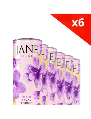 6er-Pack Bio-CBD-Tee Veilchen-Zitrone | JANE