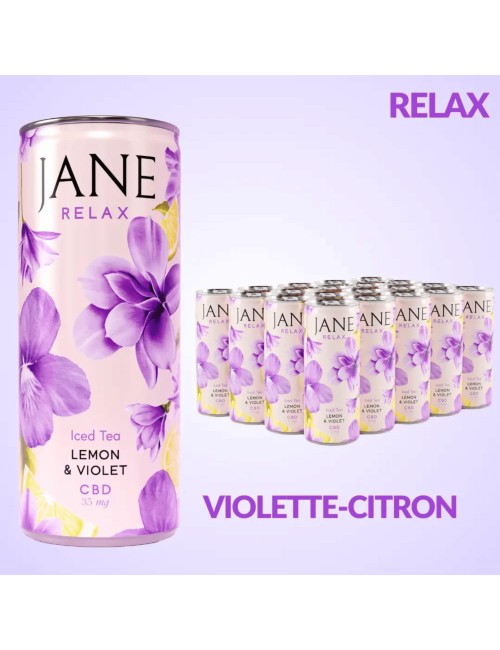 6er-Pack Bio-CBD-Tee Veilchen-Zitrone | JANE