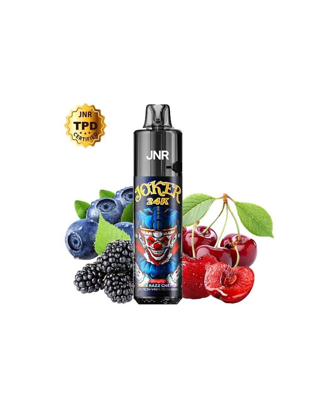 Puff Joker 24K JNR Blue Razz Cherry Wiederaufladbar