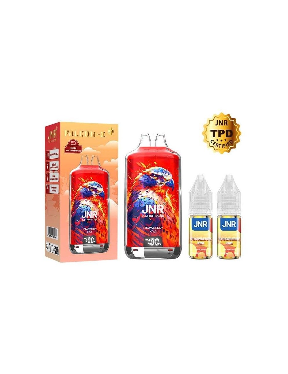 Puff Falcon-X Plus 28K Erdbeere Kiwi JNR