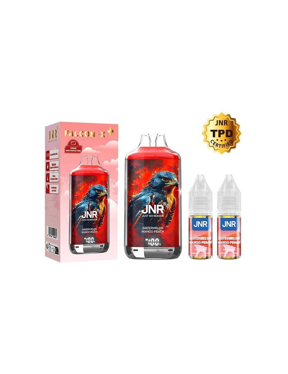 Puff Falcon-X Plus 28K Wassermelone Mango Pfirsich JNR