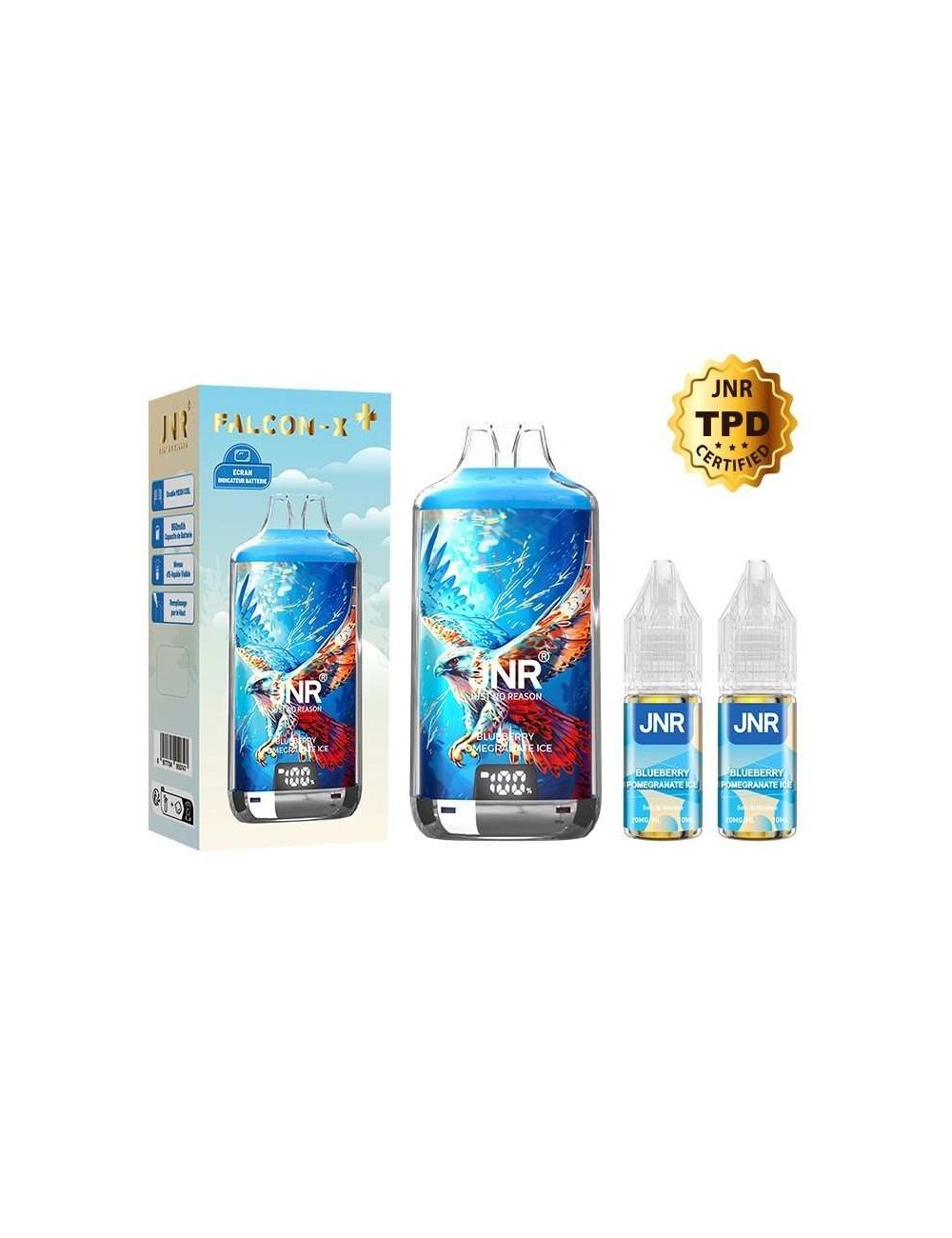 Puff Falcon-X Plus 28000 Blaubeere Granatapfel Eis JNR