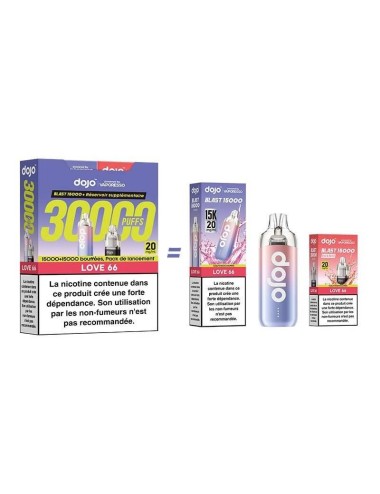 Puff Dojo Blast Paket 30K Love66 - Dojo von Vaporesso