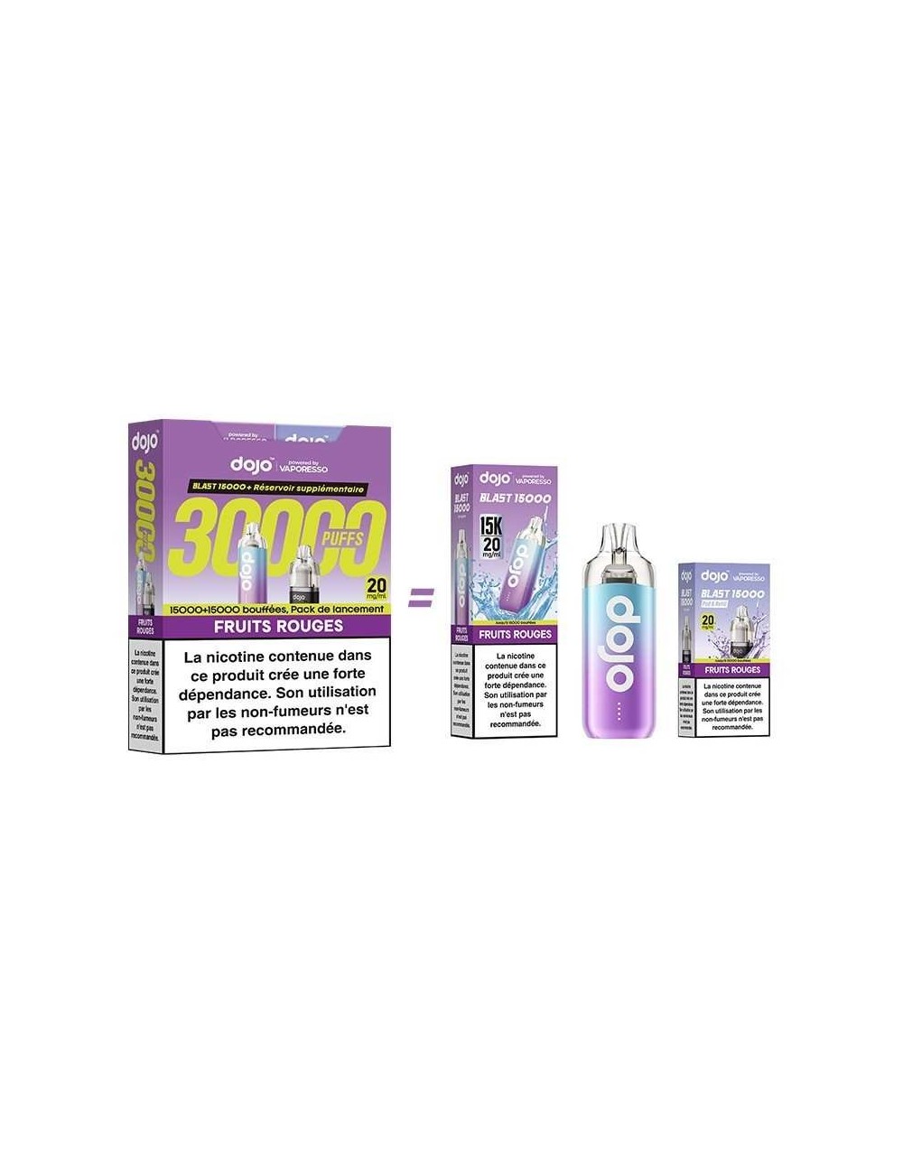 Puff Dojo Blast Bundle 30K Rote Früchte - Dojo von Vaporesso
