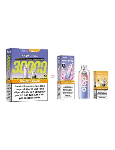 Puff Dojo Blast Bundle 30K Erdbeere Banane - Dojo von Vaporesso