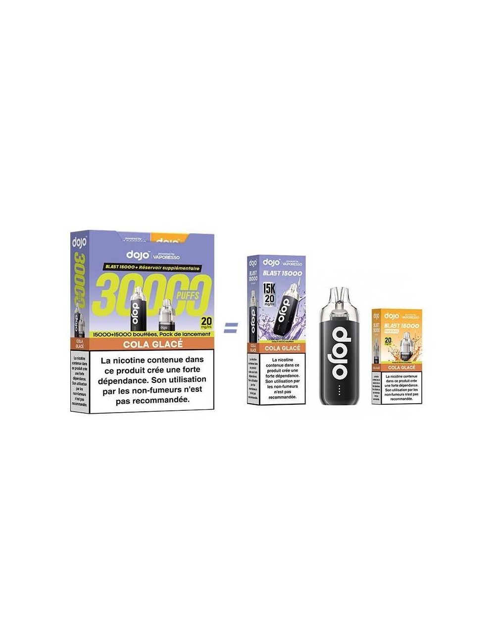 Puff Dojo Blast Bundle 30K Eiskalte Cola - Elektronische Zigarette 30000 Züge