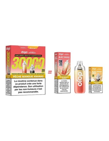 Puff Dojo Blast Bundle 30K Pfirsich Mango Ananas - Dojo von Vaporesso