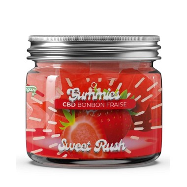 CBD-Gummibärchen Komfort Sweet Rush Erdbeere 10mg CBD