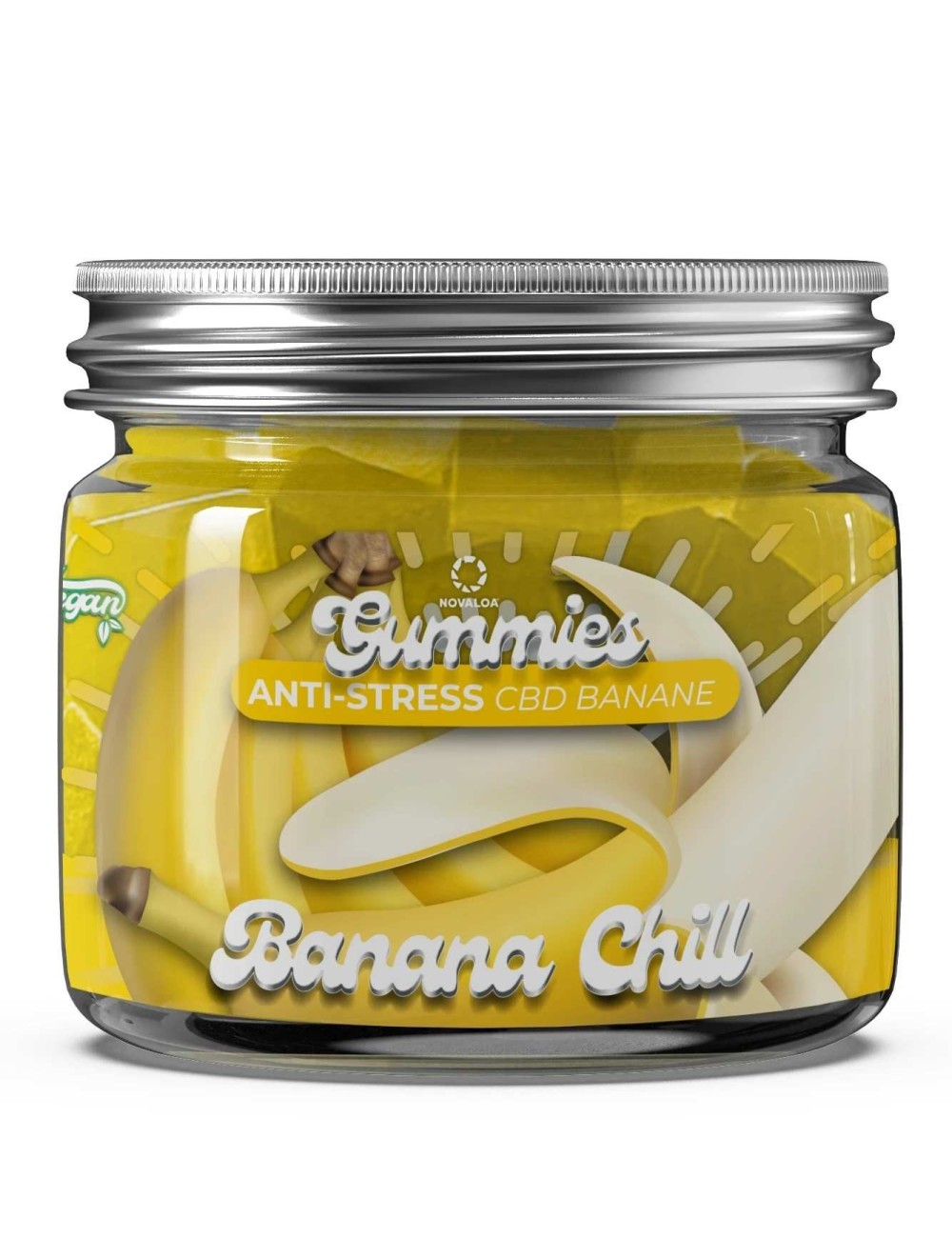 CBD Anti-Stress Bananen-Chill Gummibärchen 20mg CBD