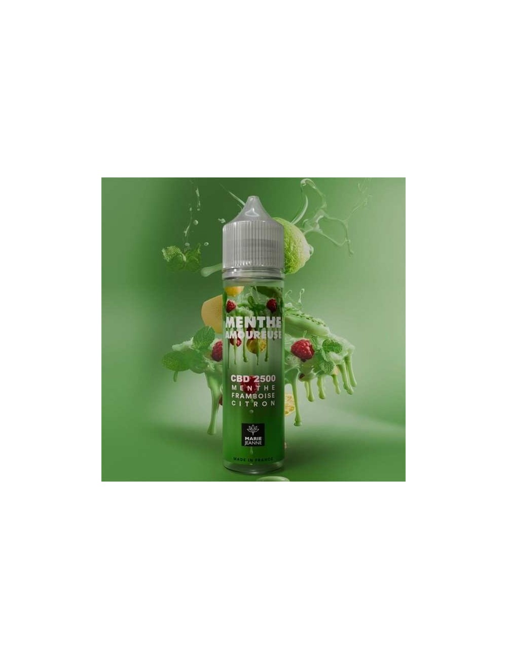 E-Liquid CBD Verliebte Minze 50ml Marie Jeanne - Minze Himbeere Zitrone