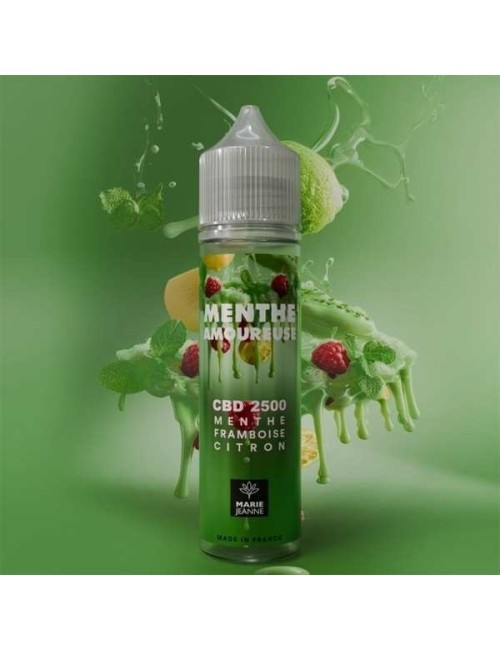 E-Liquid CBD Verliebte Minze 50ml Marie Jeanne - Minze Himbeere Zitrone