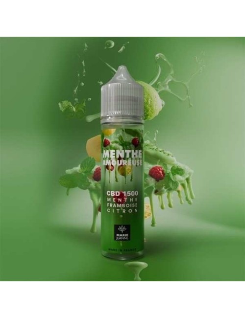 E-Liquid CBD Verliebte Minze 50ml Marie Jeanne - Minze Himbeere Zitrone