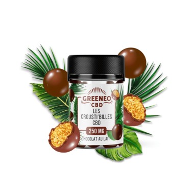 Knusprige CBD-Schokoladenkugeln Greeneo 250mg | GREENEO