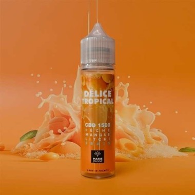 E-Liquid CBD Tropische Köstlichkeit 50ml Pfirsich Mango Litschi - Marie Jeanne