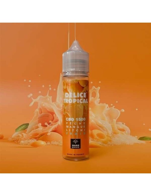 E-Liquid CBD Tropische Köstlichkeit 50ml Pfirsich Mango Litschi - Marie Jeanne