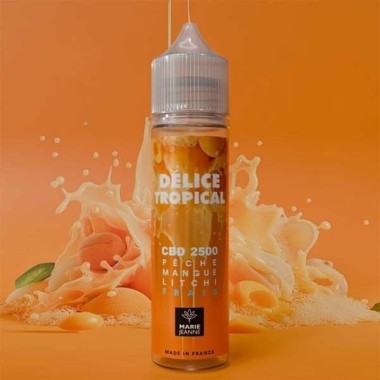 E-Liquid CBD Tropische Köstlichkeit 50ml Pfirsich Mango Litschi - Marie Jeanne