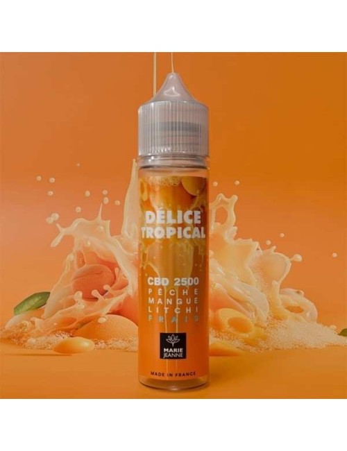 E-Liquid CBD Tropische Köstlichkeit 50ml Pfirsich Mango Litschi - Marie Jeanne