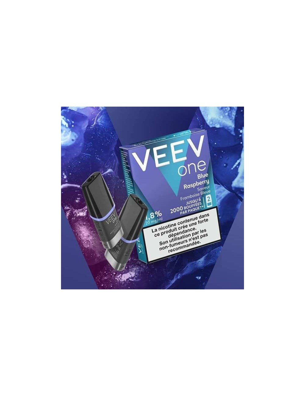 2er-Pack Veev One Blaue Himbeere Pods - 2ml