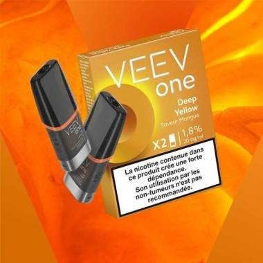 2er-Pack vorgefüllte Veev One Deep Yellow Mango Pods