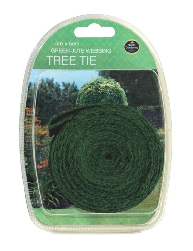 Grüne Jute-Baumanbindung 5 m x 5 cm