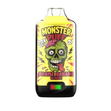 Puff Monster Puff 28k Gefrorene Erdbeere-Banane