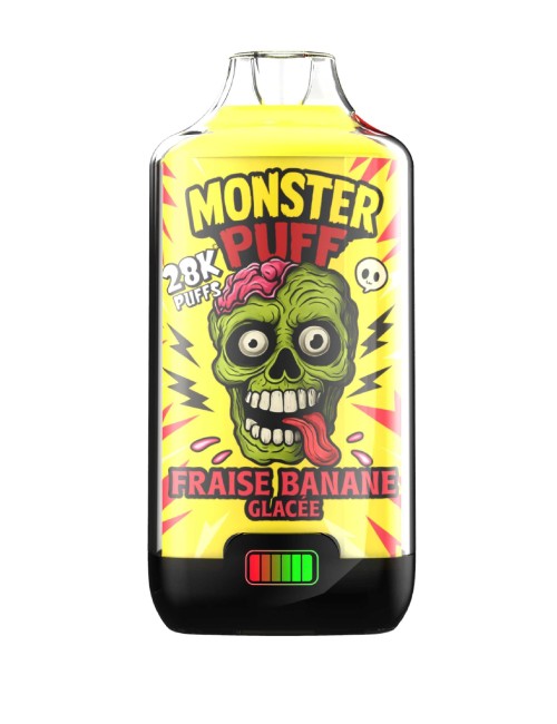 Puff Monster Puff 28k Gefrorene Erdbeere-Banane