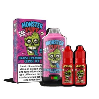 Puff Monster Puff 28k Erdbeere Himbeere Kirsche Eis