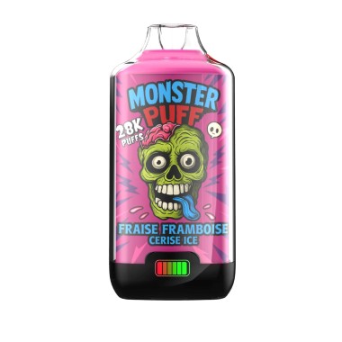 Puff Monster Puff 28k Erdbeere Himbeere Kirsche Eis