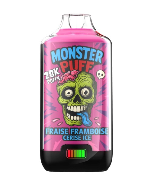 Puff Monster Puff 28k Erdbeere Himbeere Kirsche Eis