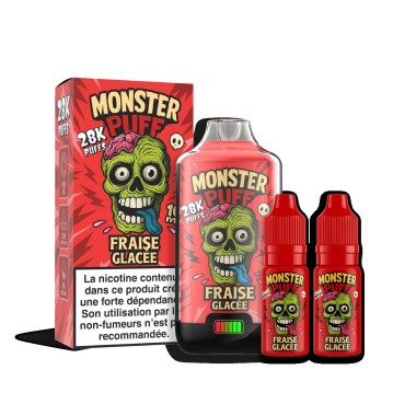 Puff Monster Puff 28k Gefrorene Erdbeere