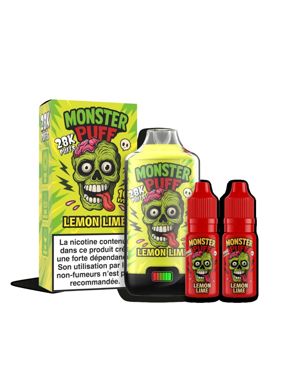 Puff Monster Puff 28k Zitrone Limette