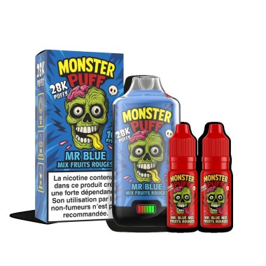 Puff Monster Puff 28k Mr Blue Rote Früchte Mix