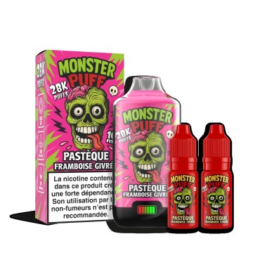 Puff Monster Puff 28k Gefrorene Wassermelone-Himbeere