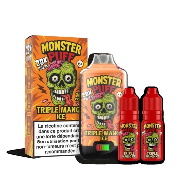 Puff Monster Puff 28k Dreifach Mango Eis