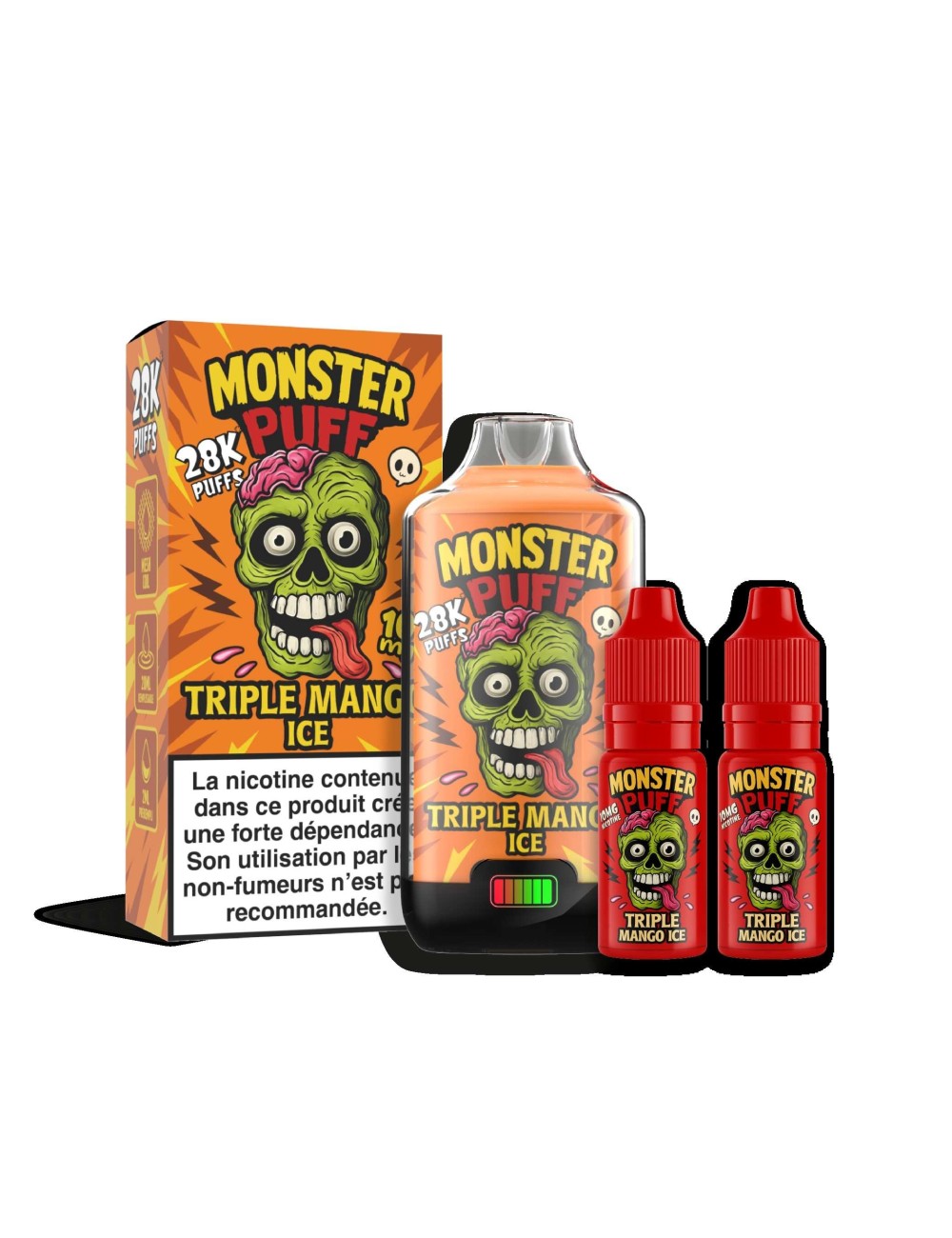 Puff Monster Puff 28k Dreifach Mango Eis