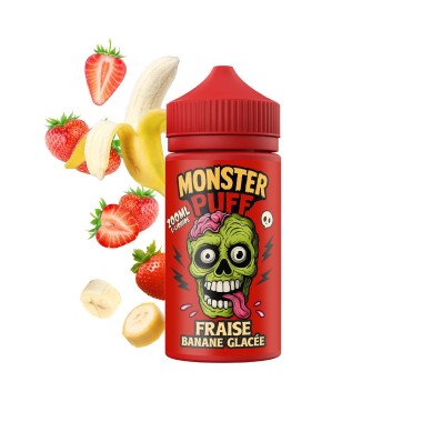 E-Liquid Monster Puff 200ml Gefrorene Erdbeere-Banane