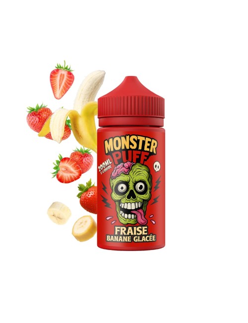 E-Liquid Monster Puff 200ml Gefrorene Erdbeere-Banane