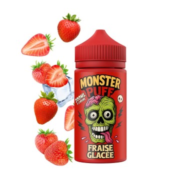 E-Liquid Monster Puff 200ml Eisige Erdbeere