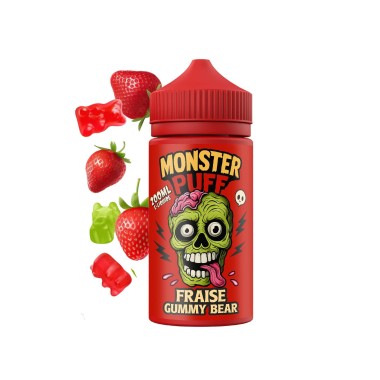 E-Liquid Monster Puff 200ml Erdbeere Gummibärchen