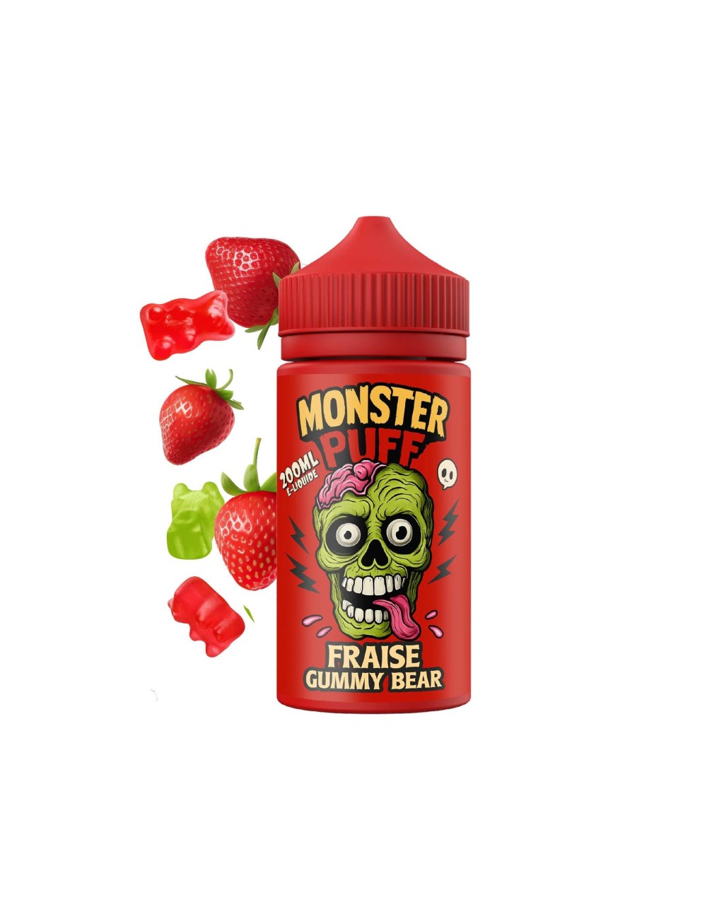 E-Liquid Monster Puff 200ml Erdbeere Gummibärchen